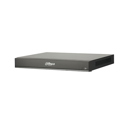 Picture of NVR5216-8P-I/L DAHUA IP RECORDER AI 16CH 8POE 12.0MP 320MBPS FACE RECOGNITION,PERIMETER PROTECTION 2HDD 20TB, AUDIO IN/OUT 1/1,ALARM IN/OUT 4/2 ,