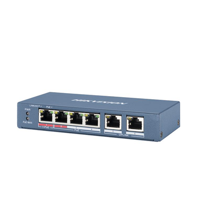 Picture of DS-3E0106HP-E HIKVISION 4 PORT FAST ETHENET UNMANAGED POE SWITCH